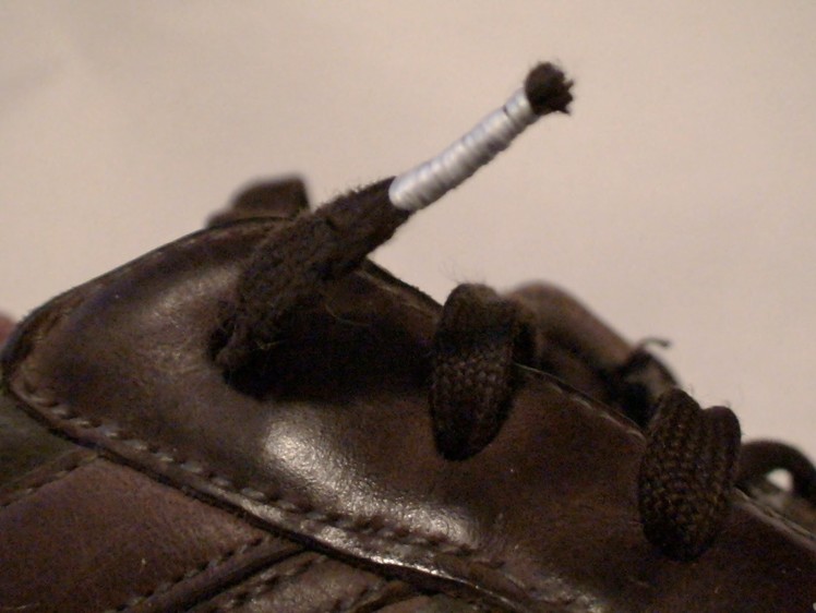 Repairing your Shoelaces with Floss. and Fire!