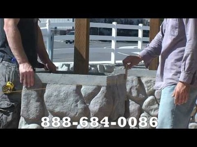 River Rock Column Instal video 2