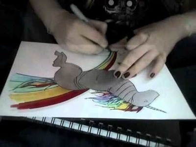 Robot Unicorn Attack Drawing!