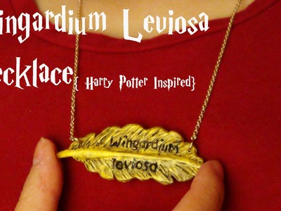 Wingardium Leviosa Necklace {Harry Potter Inspired} - Polymer Clay