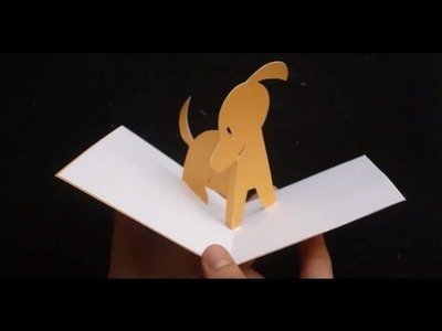 3D Cute Puppy Pop Up Card Tutorial