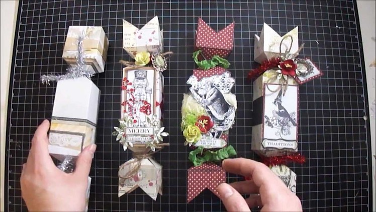 Christmas Candy Treat Boxes - Tutorial