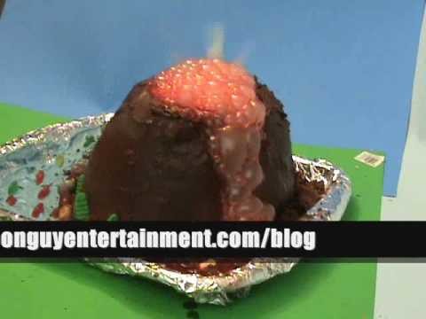 Erupting Volcano Cake of DOOM
