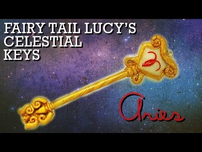Fairy Tail Lucy's Celestial Key Polymer Clay Tutorial (Aries)