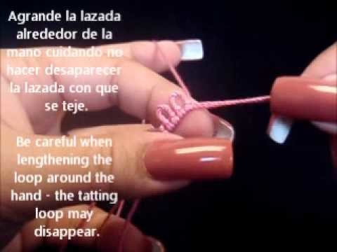 Frivolite-Tatting lesson 111 - Loop-Tatted Ring