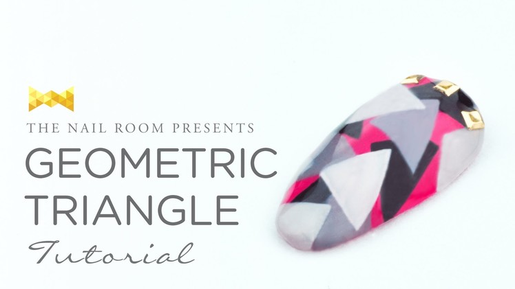 Geometric Triangle Nail Art - www.NEIRU.me Japanese Nail Art Tutorial [HD]