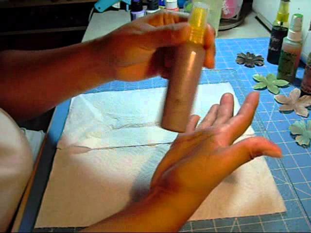 Homemade glimmer spray tutorial!.wmv