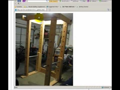 How to build a homemade power rack out of wood and pipe
