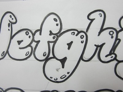 How To Draw Lower Case Letters - Bubble Letters