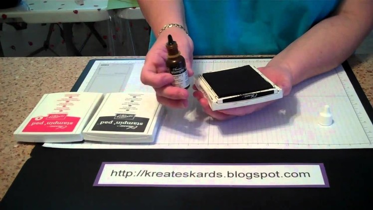 How to Ink Your Stampin' Up! Stamp Pads -  KreatesKards Tutorial