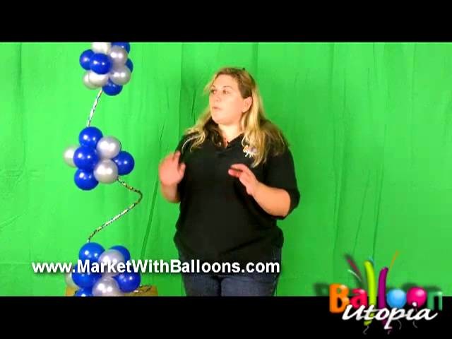 How To Make a Balloon Spiral Topiary Centerpiece- San Diego