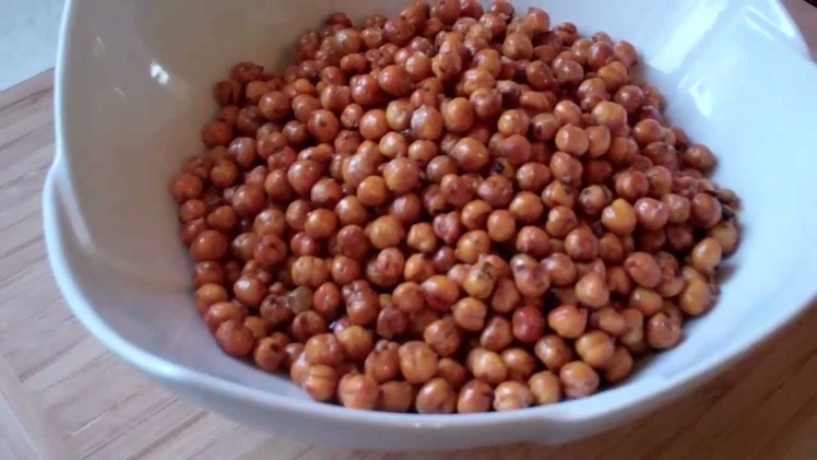 How To Make A Spicy Fried Channa Snack.