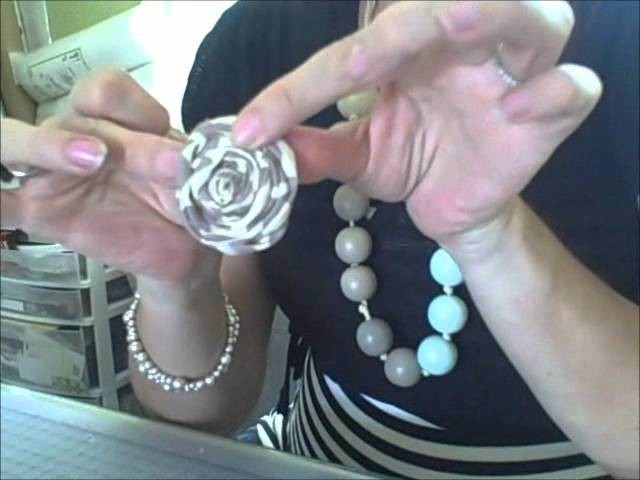 How to Make Fabric Rosette Flowers - TatertotsandJello.com