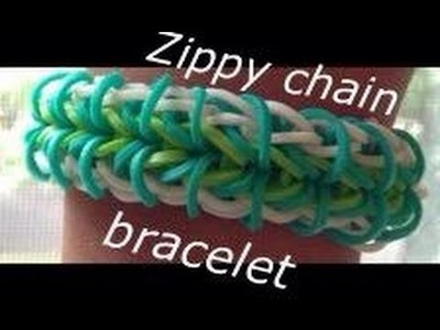 How to make the zippy chain rainbow loom bracelet