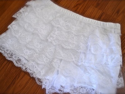 How to make tiered lace shorts! | Nik Scott