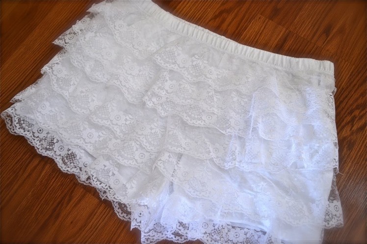 How to make tiered lace shorts! | Nik Scott