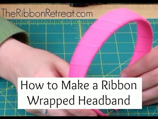 How to Wrap a Headband with Ribbon - TheRibbonRetreat.com