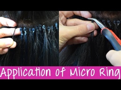 Micro Link. Micro Ring No Damage Cold Fusion Hair Extensions - Application | Instant Beauty ♡