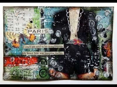 Mixed Media Collage "ANGEL" Video Tutorial