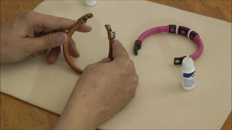 Pave Claps for Regaliz® Leather Cord Glueing Technique
