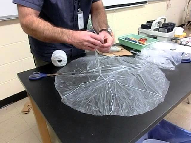 Physics 100:  Simple way to make a parachute