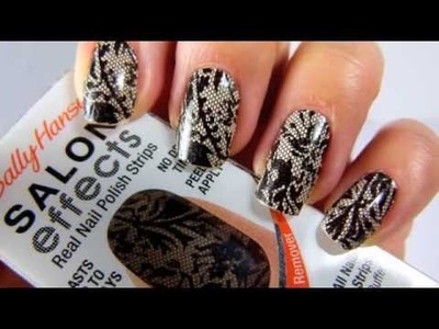 Sally Hansen Salon Effects Tutorial - Nail Polish Step by Step - Laced Up