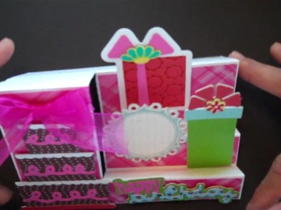 Side Step Birthday Card-Sweet Treats Cricut Cartridge