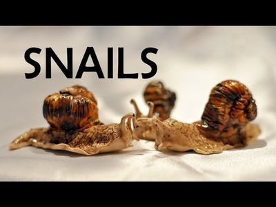 Snails! - polymer clay TUTORIAL