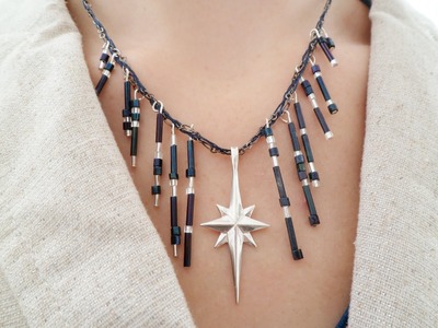 Star of Bethlehem Necklace Tutorial | eclecticdesigns