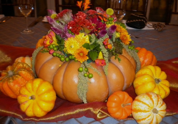 The Perfect Thanksgiving Centerpiece in a Fairy Tale Pumpkin