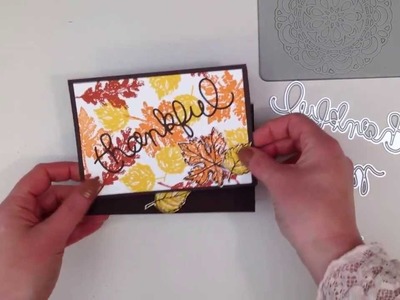 Two minute tip using wax paper with Stampin' Up! Thinlits
