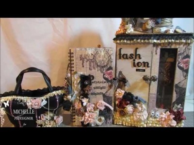 Vintage Shabby Altered Closet, Altered Corset Purse, Smash Journal for Patricia(TUBEYOUMASTER1)