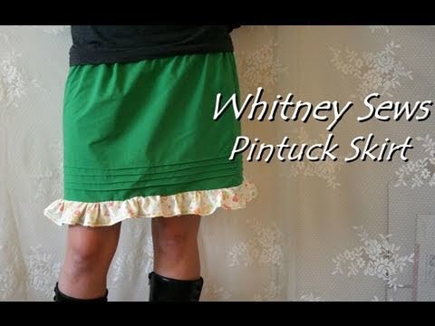 Whitney Sews- Pintuck Skirt
