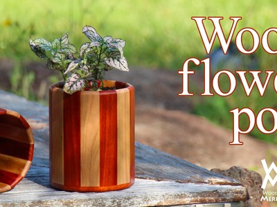 Wood flower pots. Great gift idea!