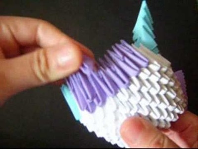 3D origami how to: elegant white swan