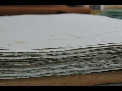 Artisan hand made paper (papel hecho a mano)