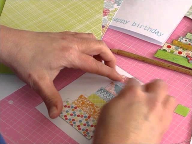 Card Making Tutorial Mixed Media Collage Paper Embellishments