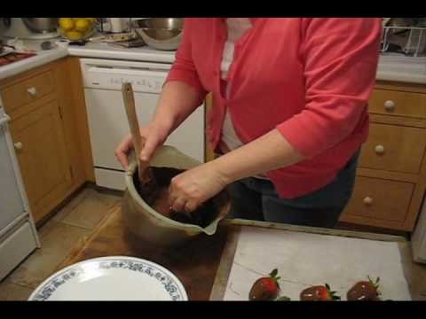 Chocolate Dipped Strawberries & Potato Chips & Marshmallows