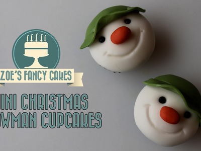 Christmas snowman cupcakes for beginners How to cake decorating tutorials