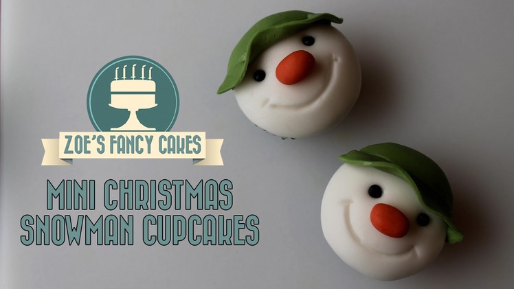 Christmas snowman cupcakes for beginners How to cake decorating tutorials
