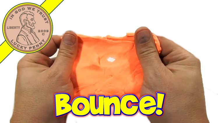 Dollar Store Bouncing Putty - Neon Blue & Orange Colors