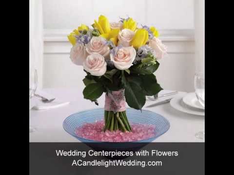 Floral and Candlelight Wedding Centerpieces from ACandlelightWedding.com