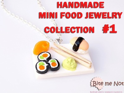 Handmade Miniature Food Jewelry from Polymer Clay: Collection #1 from Bite me not jewels