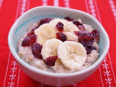 Healthy Oatmeal Breakfast Recipe: Banana Cranberry: Easy: How To: Diane Kometa-Dishin' With Di #37