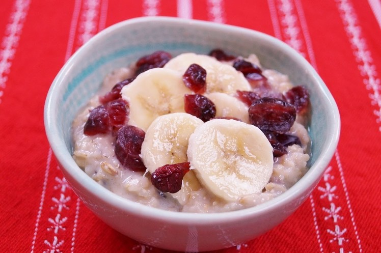 Healthy Oatmeal Breakfast Recipe: Banana Cranberry: Easy: How To: Diane Kometa-Dishin' With Di #37