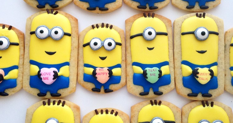 How To Decorate Minion Cookies for Valentine's Day!