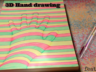 How to draw a 3D hand ft. BornPrettyStore Dazzle pen