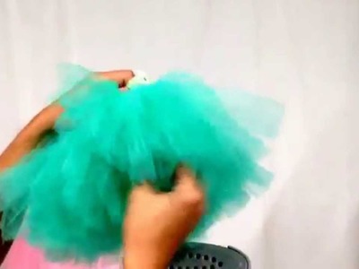 How to get wrinkles out of a tutu and make new again.