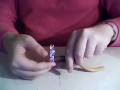 How to make a Dum Dum Wrapper Bracelet.