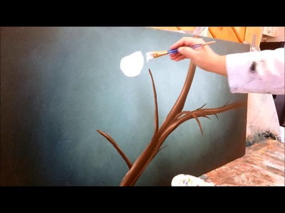 How to paint cherry blossoms STEP by STEP